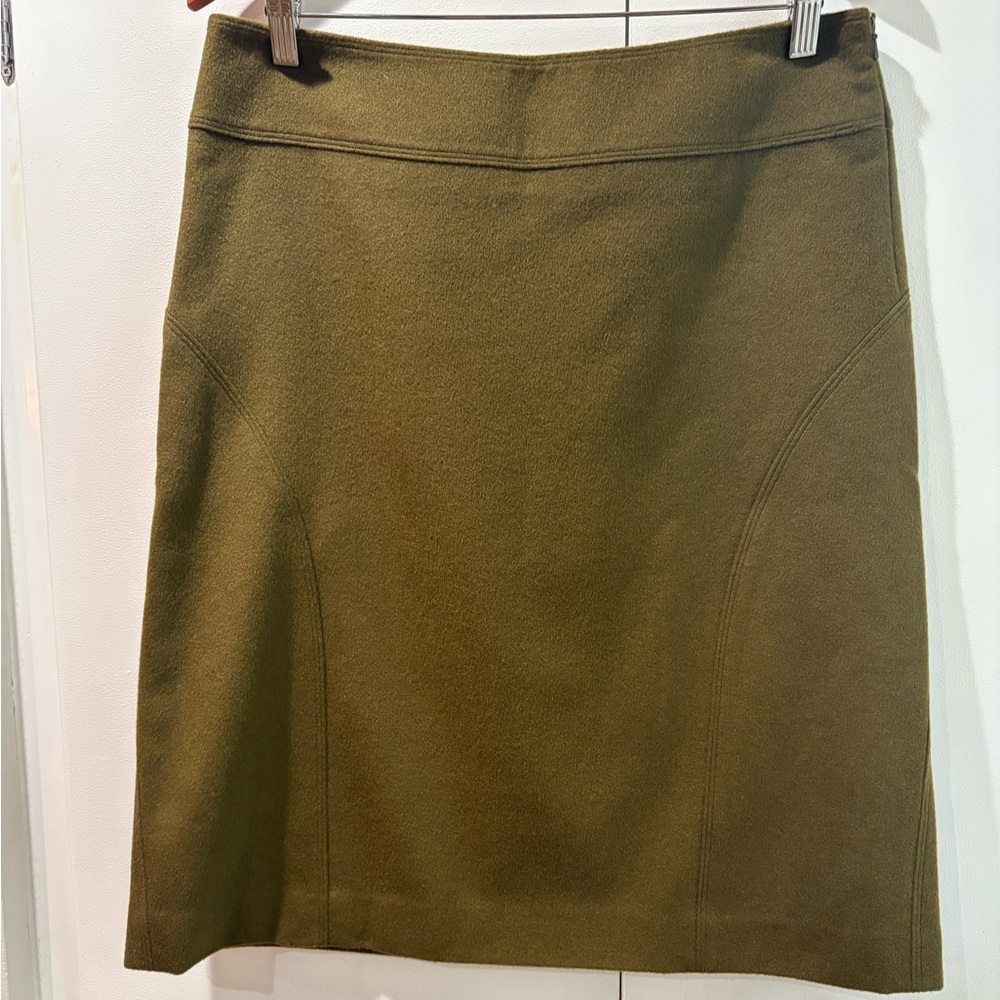 Tory Burch Olive Pencil Skirt